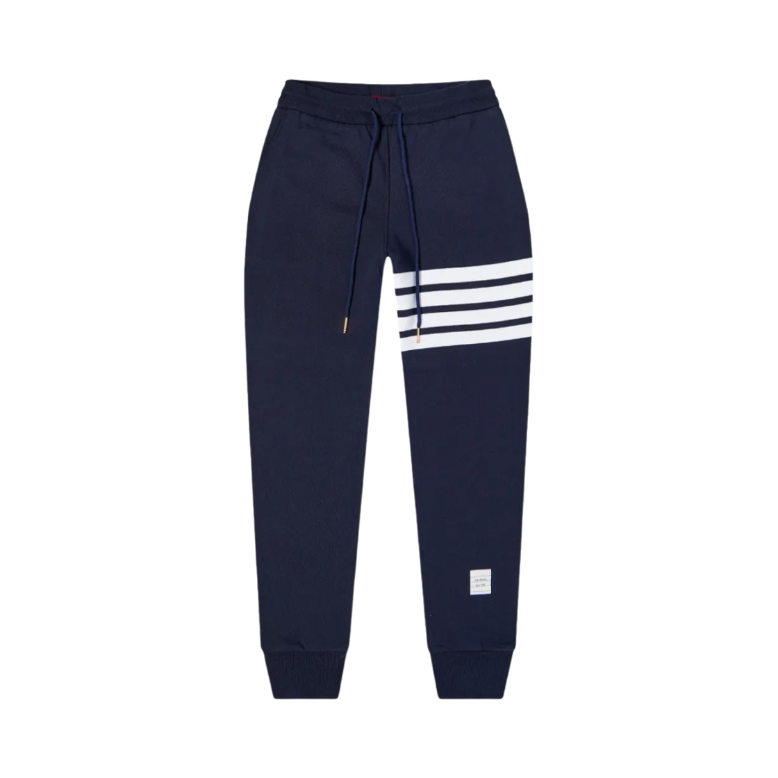 (W) 톰브라운 코튼 루프백 니트 엔지니어드 사선 클래식 스웨트팬츠 네이비((W) Thom Browne Cotton Loopback Knit Engineered 4-Bar Classic Sweatpants Navy)