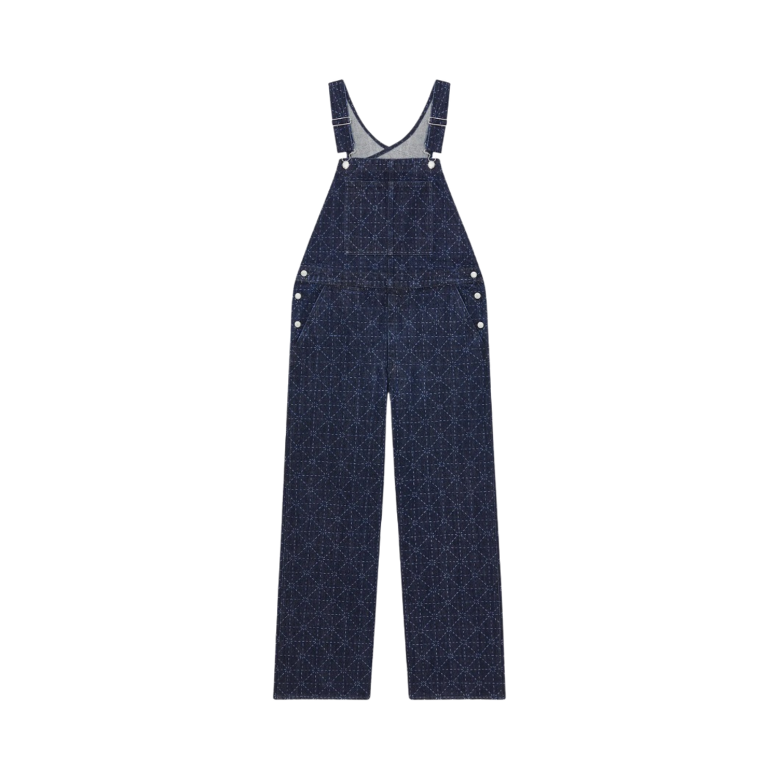 FD65DCN43LE3 Kenzo x Levi's Printed Denim Dungarees Rinse Blue Denim