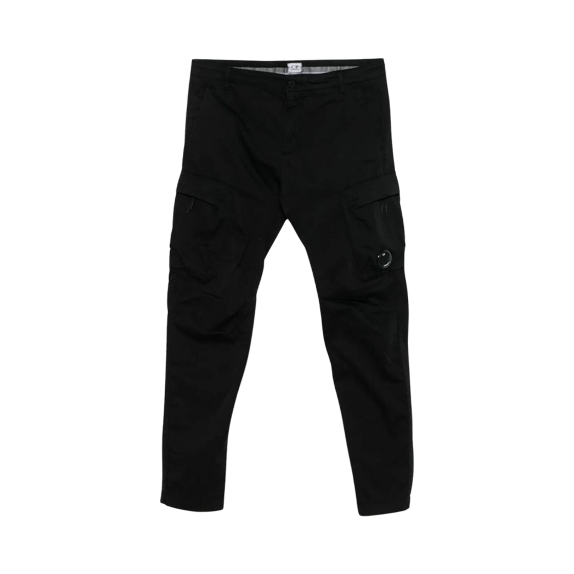 18CMPA127A005694G999 C.P. Company Lens Wappen Cotton Blend Cargo Pants Black - 25SS