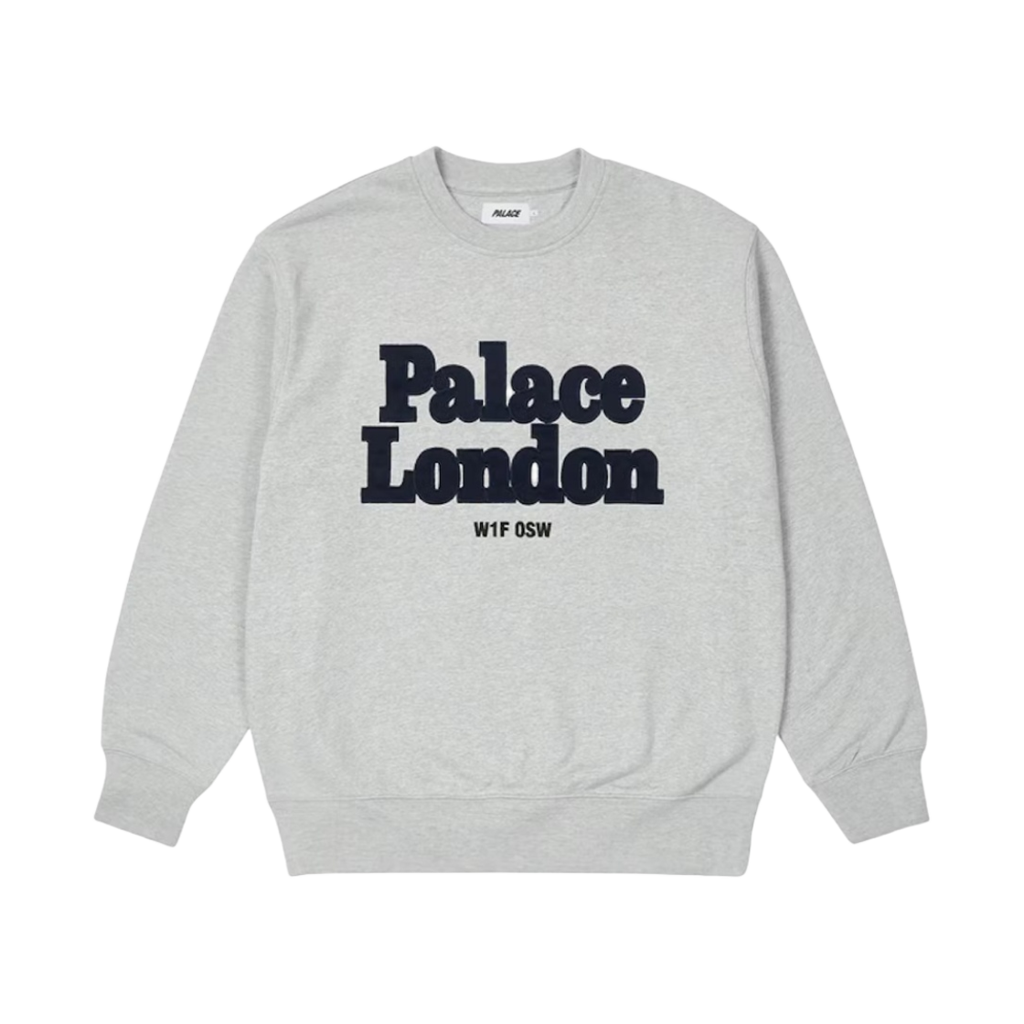팔라스 포스트코드 크루넥 그레이 말 - 22SS(Palace Postcode Crew Grey Marl - 22SS) - 1