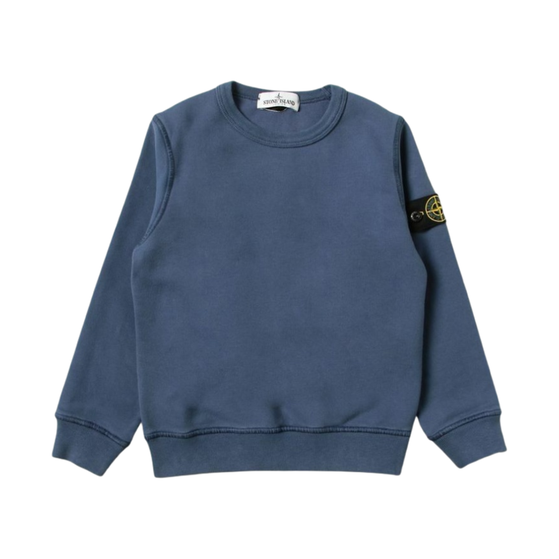(키즈) 스톤 아일랜드 61340 코튼 플리스 크루넥 스웨트셔츠 로얄 블루 - 21FW((Kids) Stone Island 61340 Cotton Fleece Crewneck Sweatshirt Royal Blue - 21FW) - 1