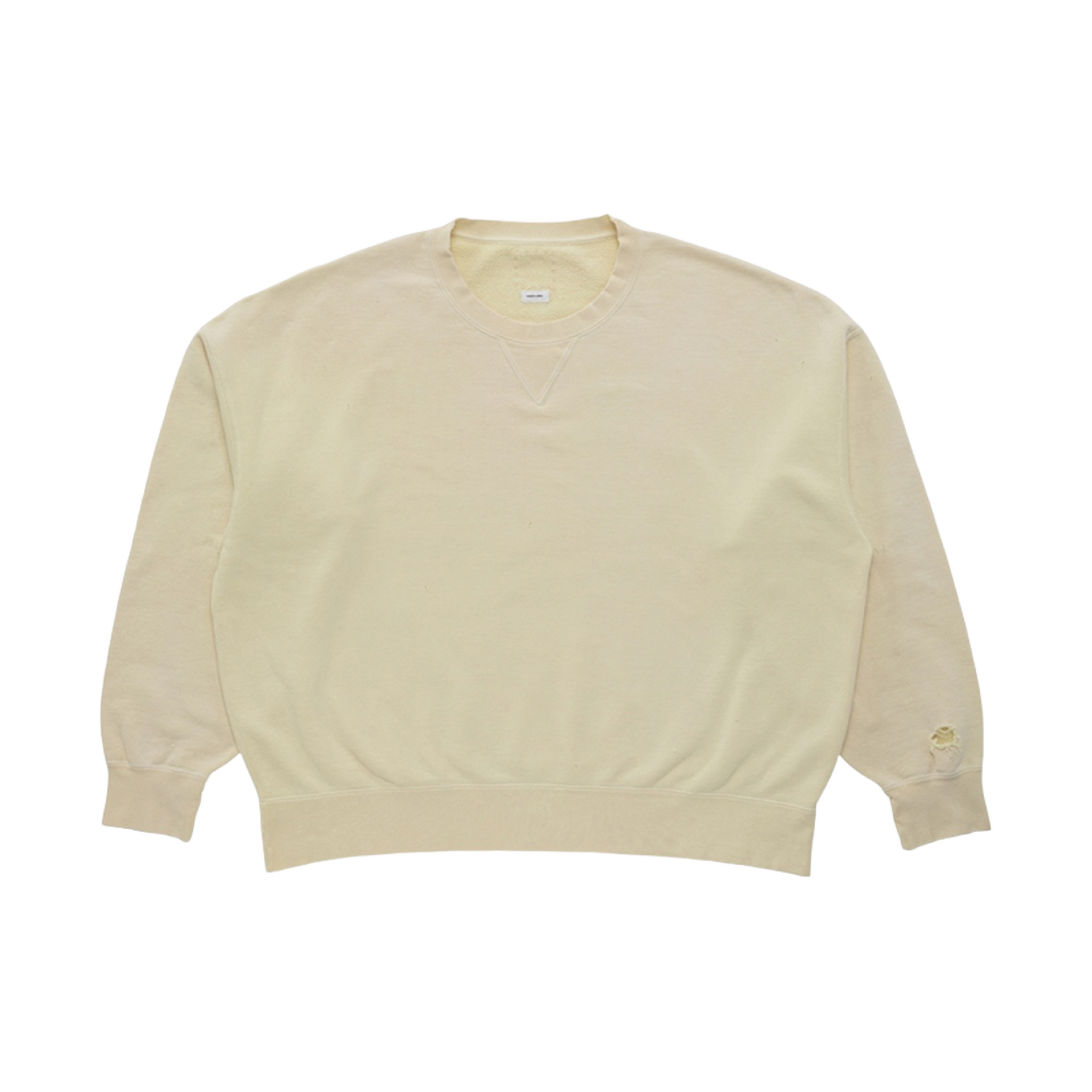 비즈빔 앰플러스 SB 스웨트 롱슬리브 크래쉬 라이트 옐로우 - 24SS(Visvim Amplus SB Sweat L/S Crash Light Yellow - 24SS)