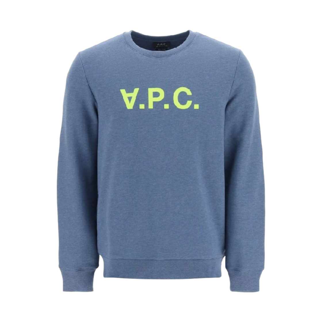 아페쎄 VPC 네온 죤 스웨트셔츠 헤비 네이비 블루(A.P.C. VPC Neon Jaune Sweatshirt Heavy Navy Blue) - 1