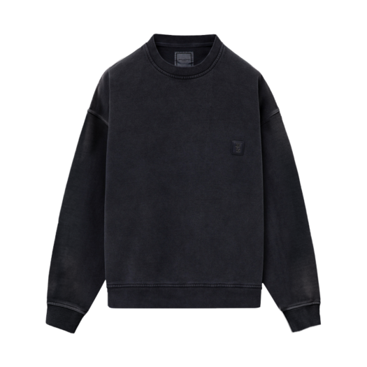 【美品】WOOYOUNGMI ブラック スウェット WOOYOUNGMIのブラック Wave グラフィック スウェットシャツが