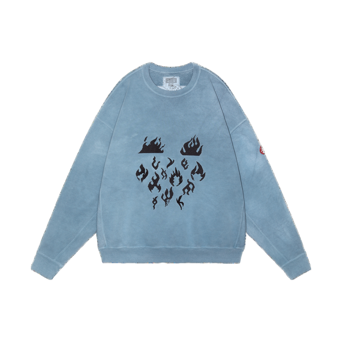 카브엠트 오버다이 플레어 크루넥 그레이 - 25SS(Cav Empt Overdye Flare Crew Neck Grey - 25SS)