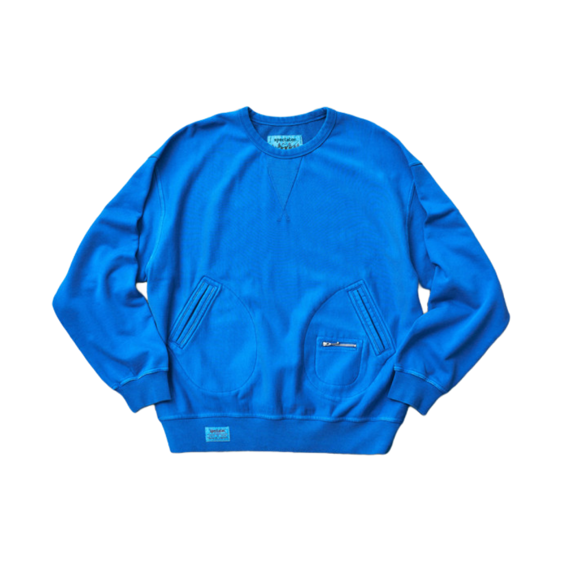 AZTAW24300BUX Henry Cotton's x Spectator Fishermen Sweatshirt Type-II Blue