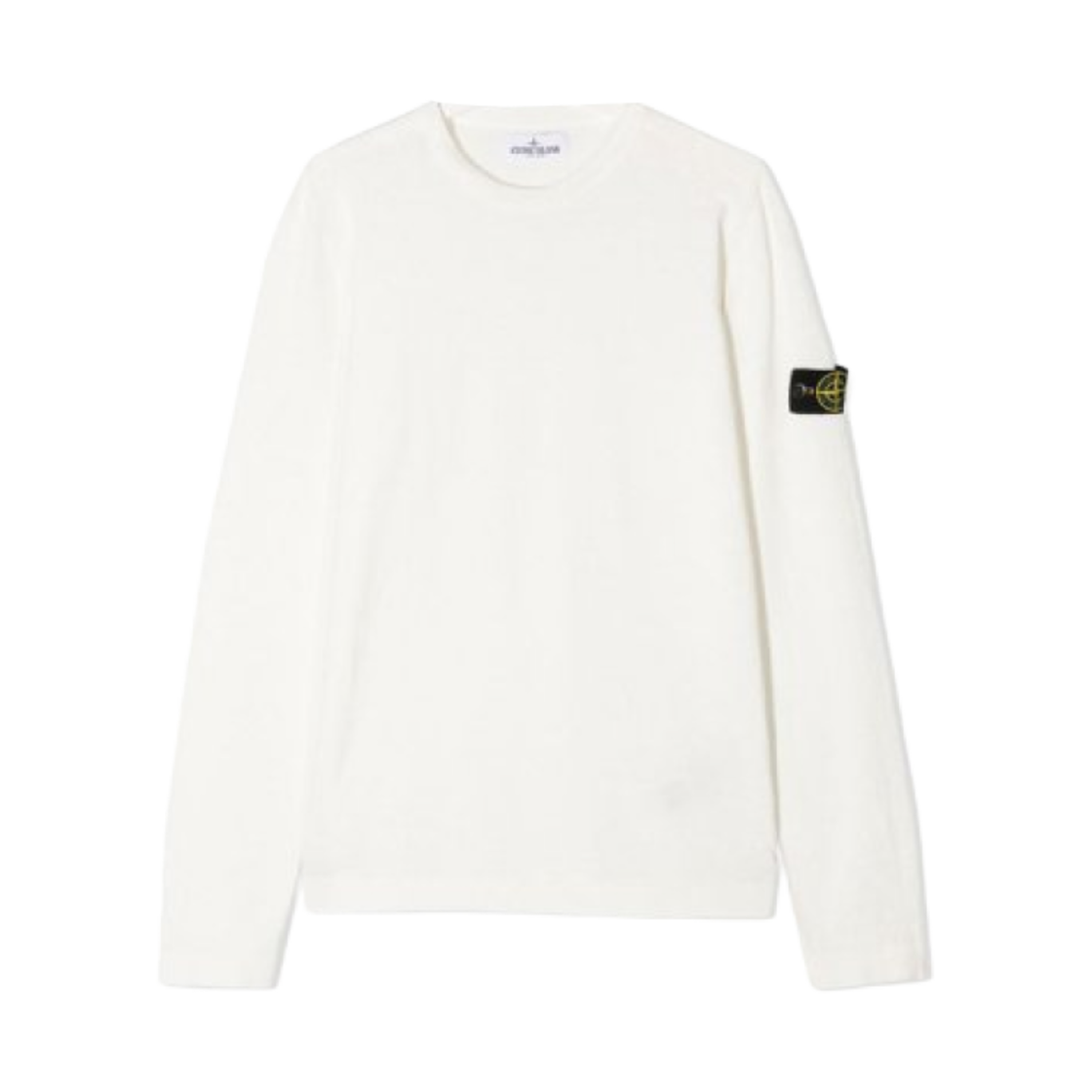 (키즈) 스톤 아일랜드 509A2 와펜 패치 니트 아이보리 - 21SS((Kids) Stone Island 509A2 Wappen Patch Knit Ivory - 21SS) - 1