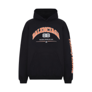 (W) Balenciaga Maison Balenciaga Wide Fit Hoodie Black