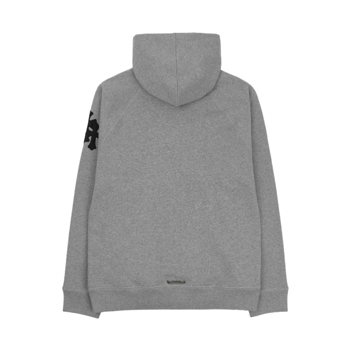 크롬하츠 크로스 레더 패치 후드 그레이(Chrome Hearts Cross Leather Patch Hoodie Grey) - 2