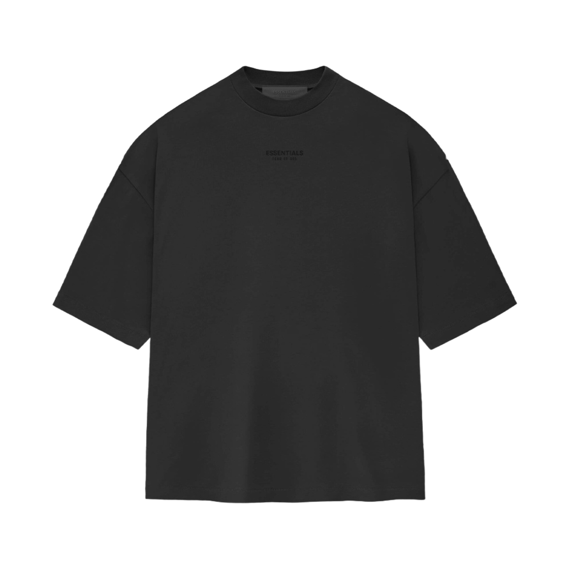 에센셜 티셔츠 제트 블랙 - 23FW
