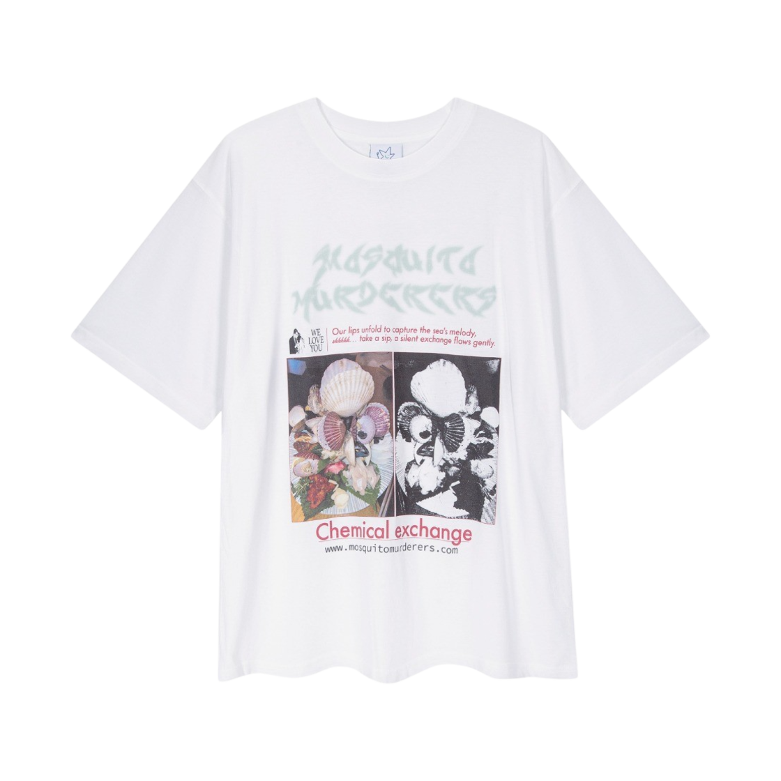 모스키토 머더러스 케미컬 익스체인지 티셔츠 화이트(Mosquito Murderers Chemical Exchange T-Shirt White)