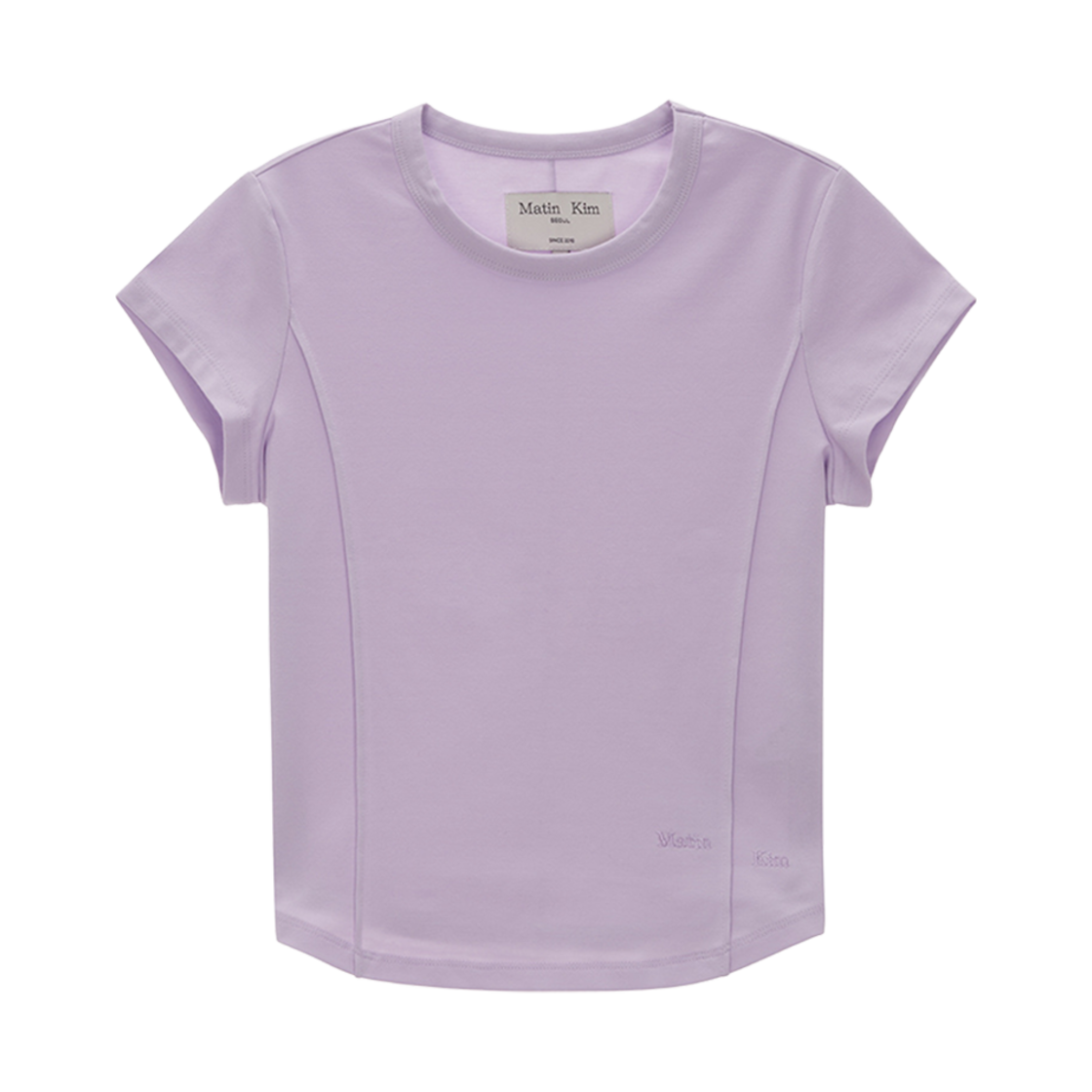MK2411TS010M (W) Matin Kim Slim Line Half Top Lilac