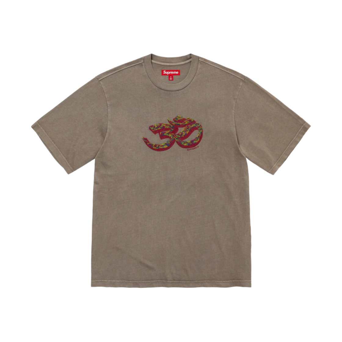- Supreme Ohm Embroidered S/S Top Pale Olive - 24FW