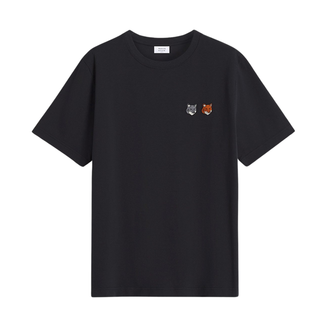 메종 키츠네 더블 볼드 폭스 헤드 컴포트 티셔츠 앤트러사이트(Maison Kitsune Double Bold Fox Head Comfort T-Shirt Anthracite)
