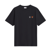 Maison Kitsune Double Bold Fox Head Comfort T-Shirt Anthracite
