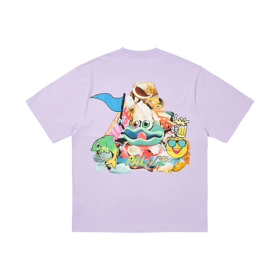 - Palace P Sea T-Shirt Pastel Purple - 24FW