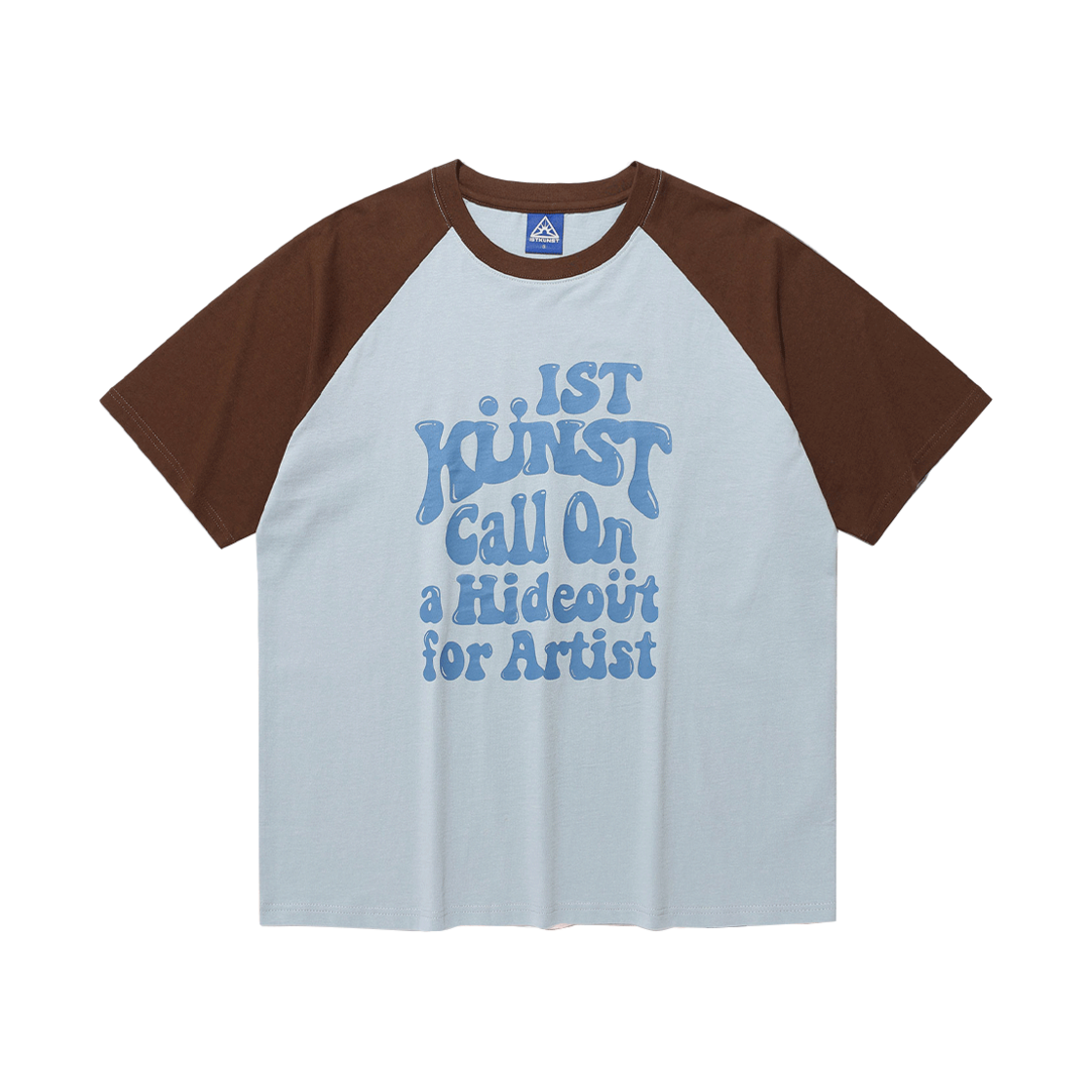 이스트쿤스트 하이드아웃 래글런 티셔츠 라이트블루(ISTKUNST Hideout Raglan Tee Light Blue) - 1