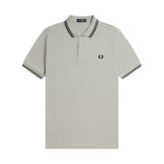 Fred Perry M3600 Twin Tipped Fred Perry Shirt Limestone/Black