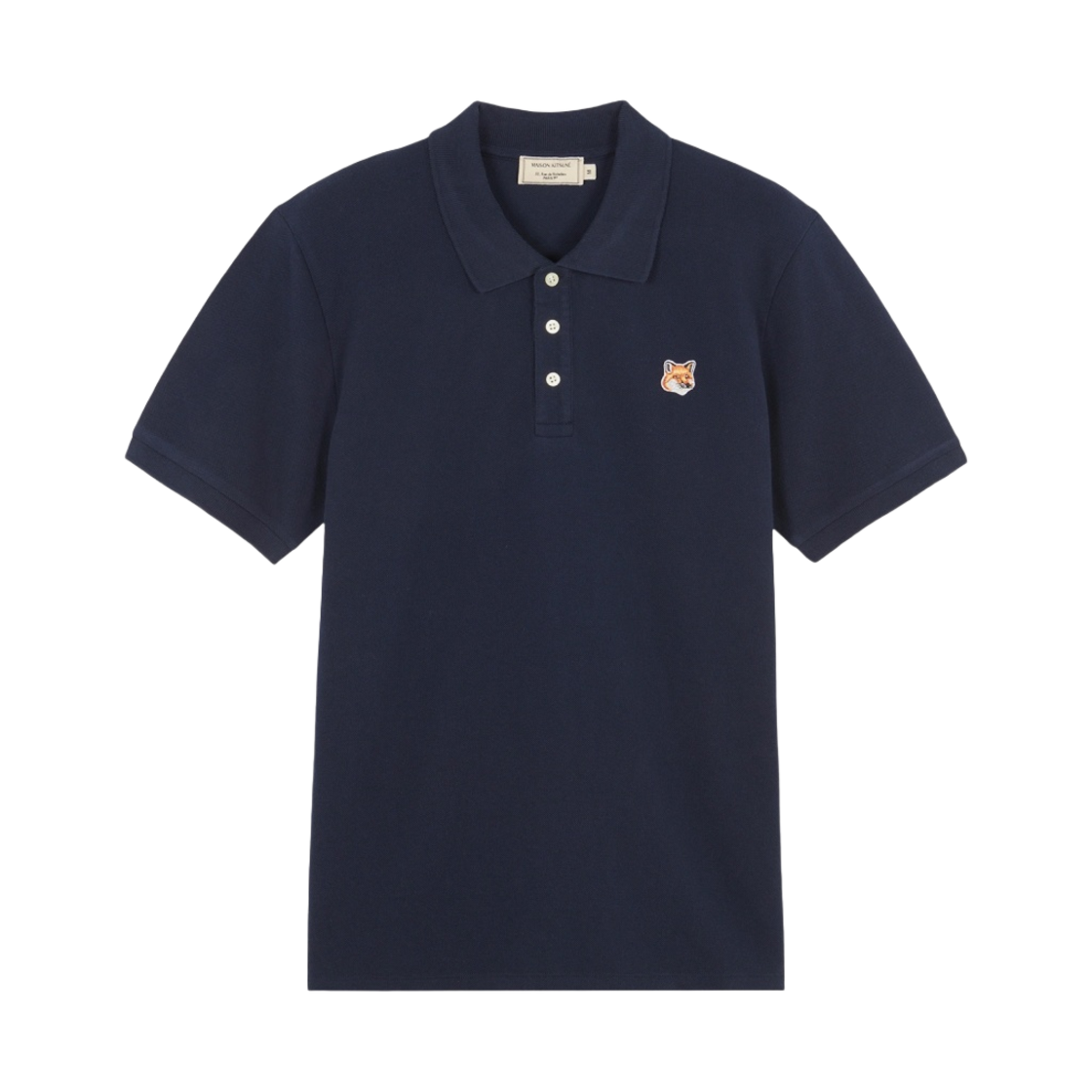 메종 키츠네 폭스 헤드 패치 클래식 폴로 네이비(Maison Kitsune Fox Head Patch Classic Polo Navy)