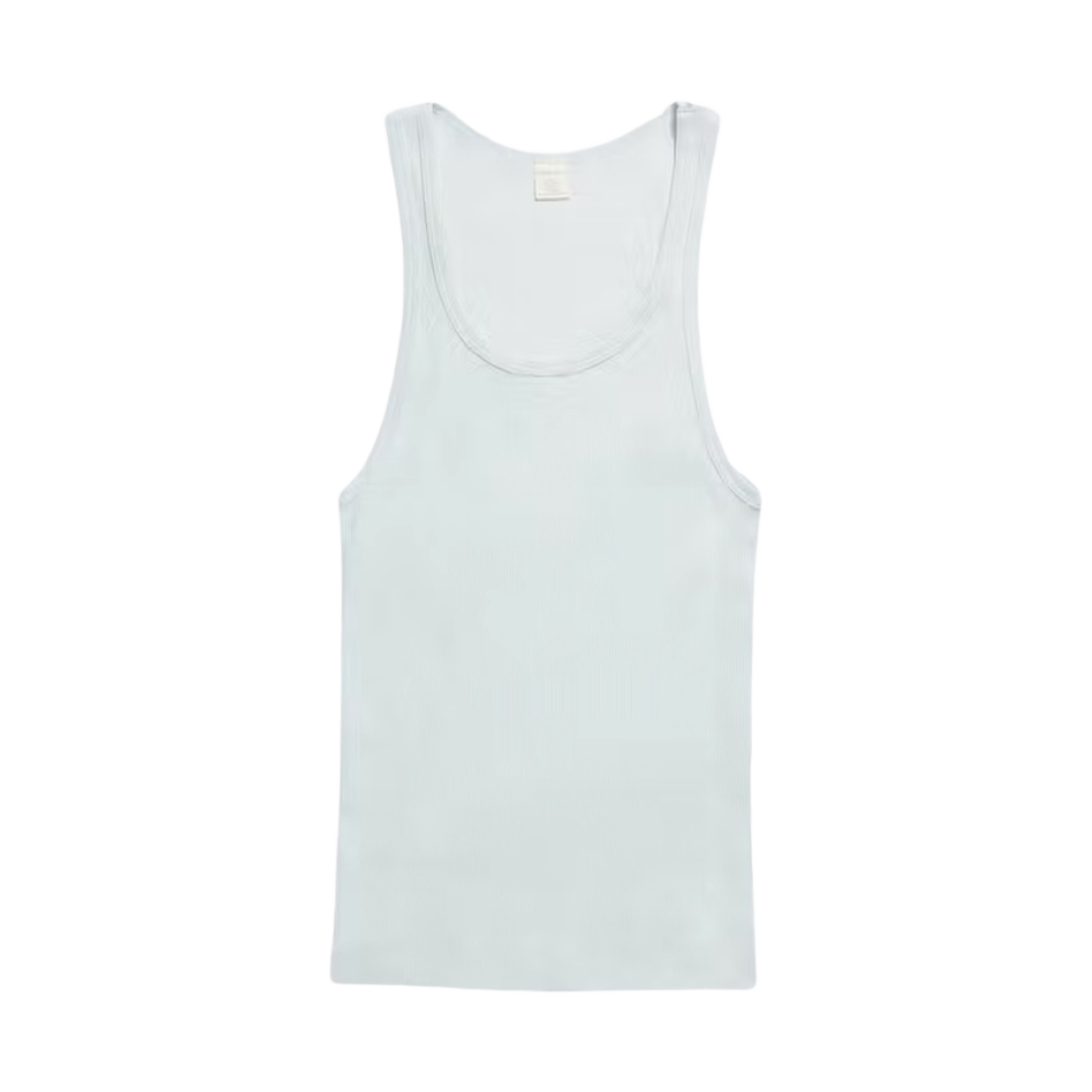 (W) 캘빈 클라인 x 제니 립 코튼 탱크 탑 초크 블루((W) Calvin Klein x Jennie Rib Cotton Tank Top Chalk Blue)