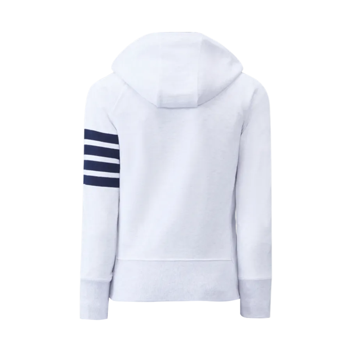 톰브라운 엔지니어드 사선 집업 후드 그레이 화이트(Thom Browne Engineered 4-Bar Zip Up Hoodie Grey White) - 2