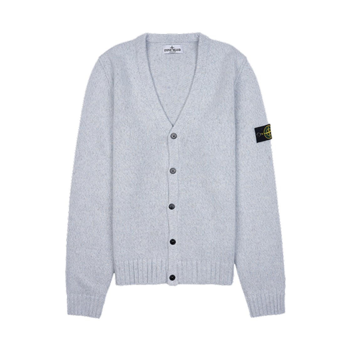 7916519Z6-V0093 (Kids) Stone Island 519Z6 Cardigan Knit Grey - 23FW