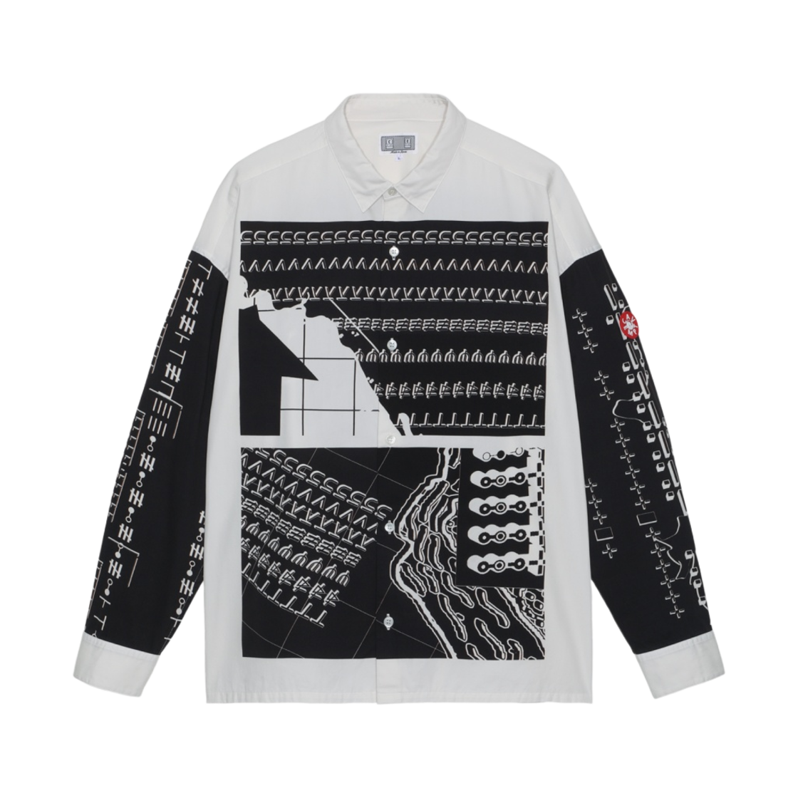 카브엠트 빅 셔츠 블랙 화이트 - 23SS(Cav Empt Big Shirt Black White - 23SS) - 1