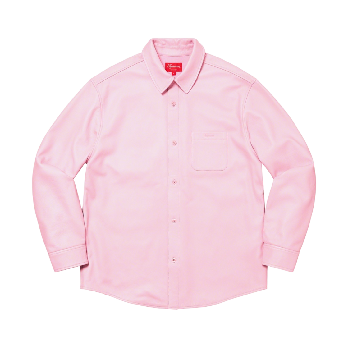 Supreme Leather Shirt pink 価格交渉ok 슈프림 레더 셔츠 핑크 - 21FW | Supreme | KREAM