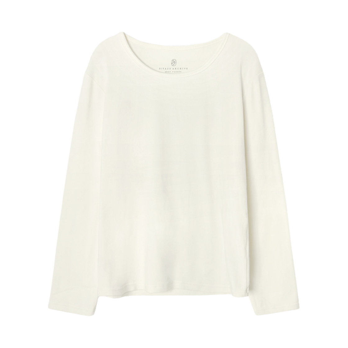 시야쥬 SITP5164 라운드넥 긴팔 티셔츠 아이보리