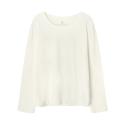 Siyazu SITP5164 Round Neck Long-Sleeved T-shirt Ivory