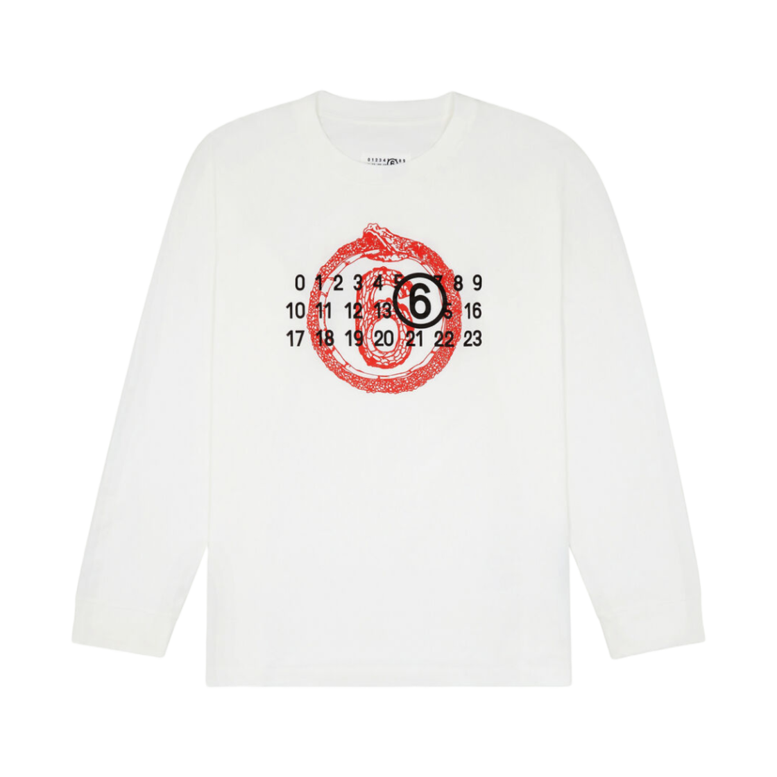 MM6 메종 마르지엘라 이어 오브 더 스네이크 롱슬리브 화이트(MM6 Maison Margiela Year of The Snake Long Sleeve White) - 1