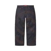 Supreme S Logo Rigid Baggy Jean Rigid Indigo - 25SS