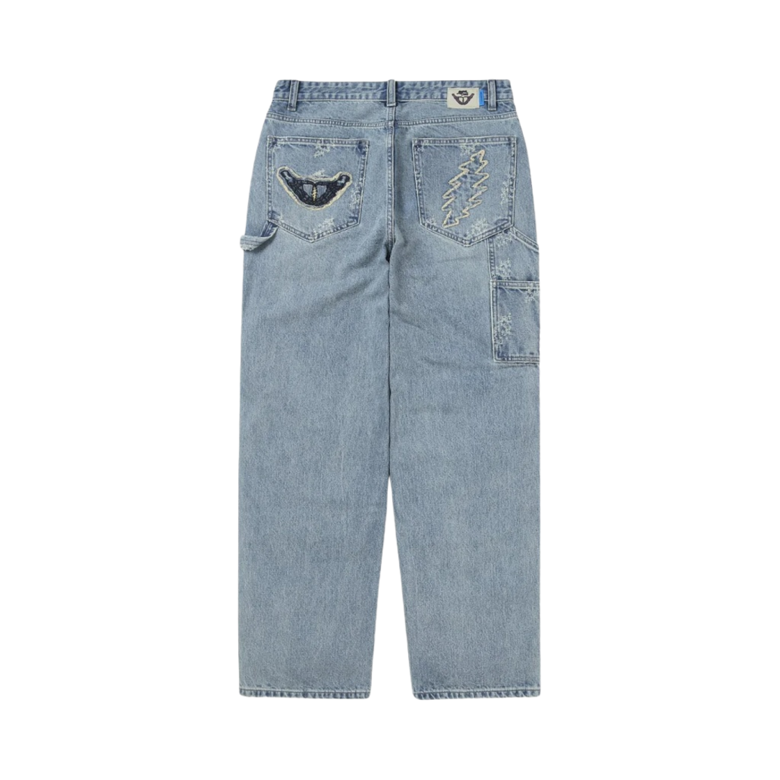 디스이즈네버댓 x 그레이트풀 데드 라이트닝 데님 카펜터 팬츠 워시드 블루(Thisisneverthat x Grateful Dead Lightning Denim Carpenter Pant Washed Blue) - 2
