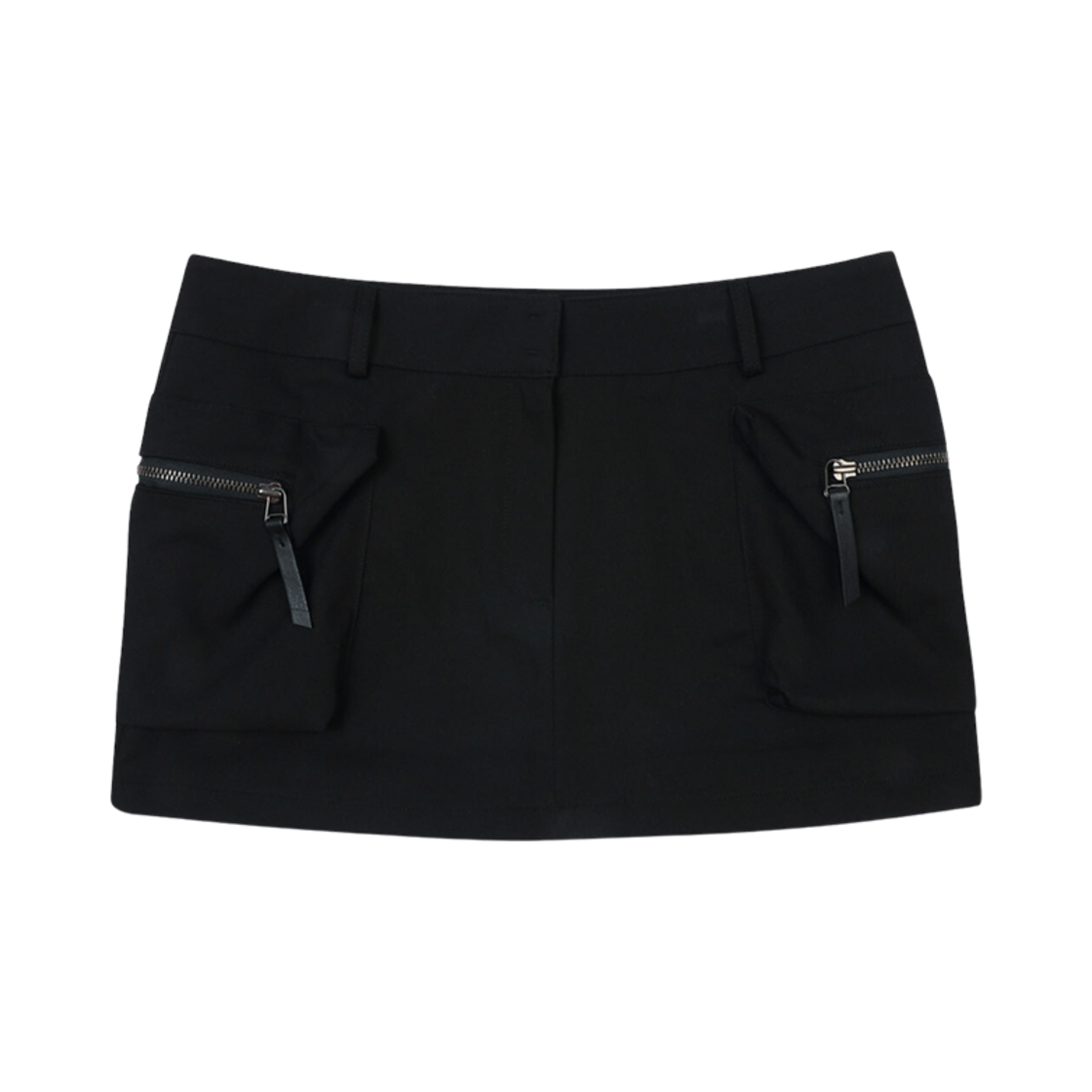 (W) 보헤미안 서울 투 포켓 미니 스커트 블랙((W) Bohemian Seoul Two Pocket Mini Skirts Black)