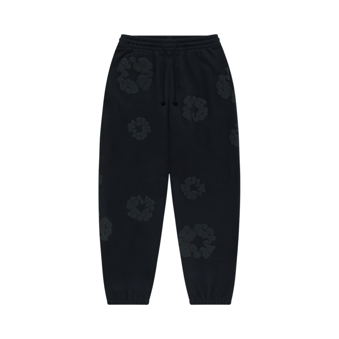 데님 티어스 코튼 리쓰 스웨트팬츠 블랙(Denim Tears Cotton Wreath Sweatpant Black)