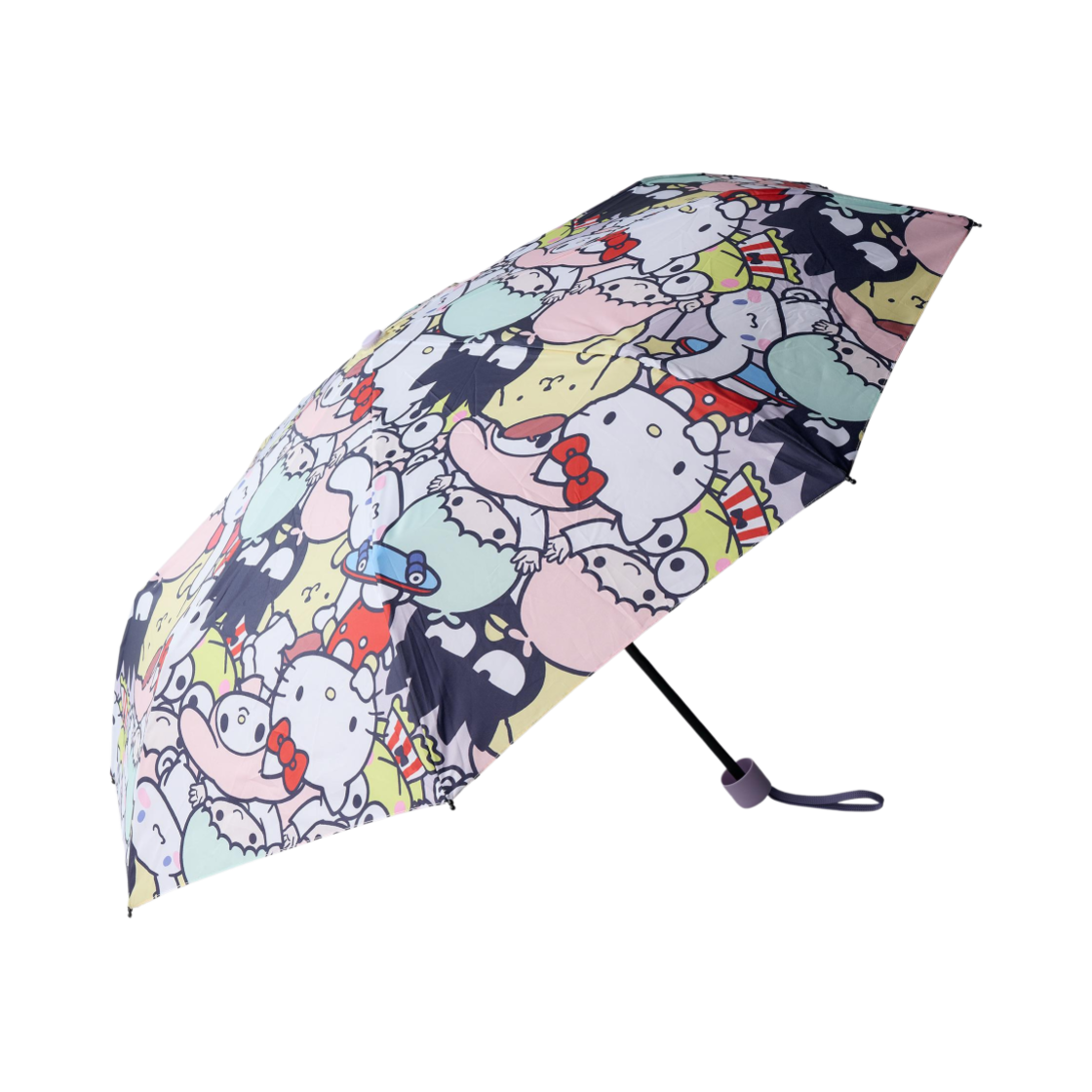 자라 x 헬로 키티 앤 프렌즈 폴딩 우산 라일락(Zara x Hello Kitty and Friends Folding Umbrella Lilac)