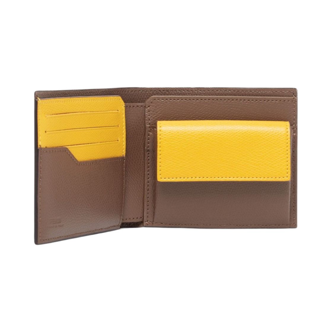 펜디 패브릭 코인 컴파트먼트 반지갑 브라운(Fendi Fabric Coin Compartment Bi-Fold Wallet Brown) - 3