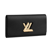 Louis Vuitton Twist Wallet Epi Black Gold