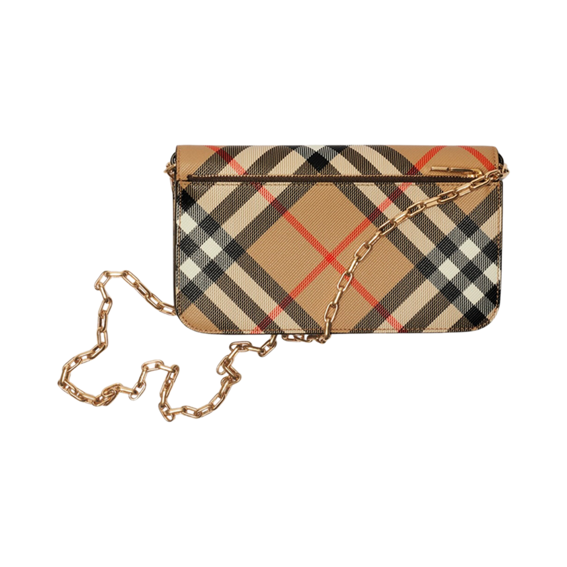버버리 체크 체인 스트랩 월렛 샌드(Burberry Check Chain Strap Wallet Sand) - 3