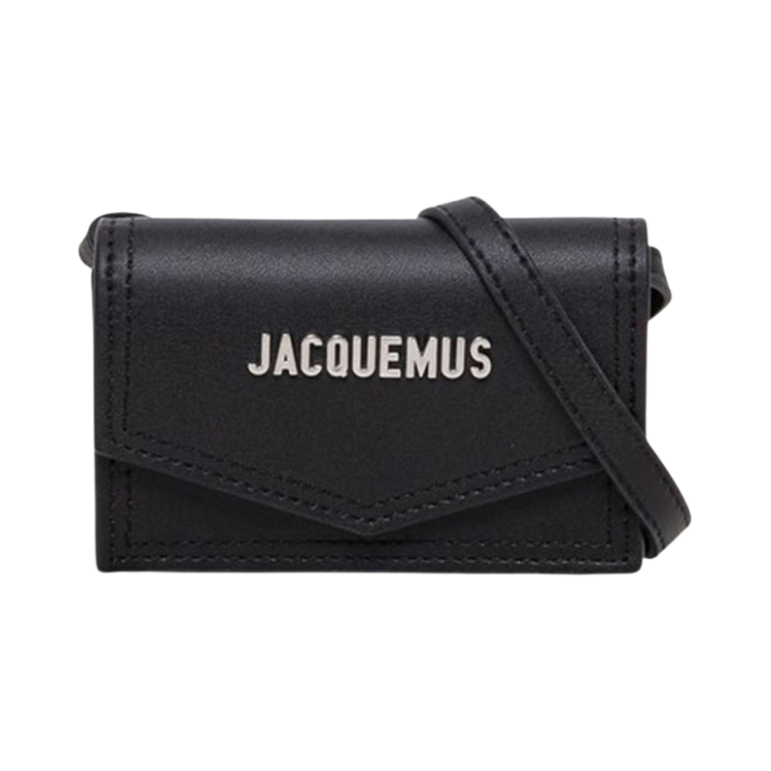 216SL004-3038-990 Jacquemus Le porte Azur Flap Card Holder Black
