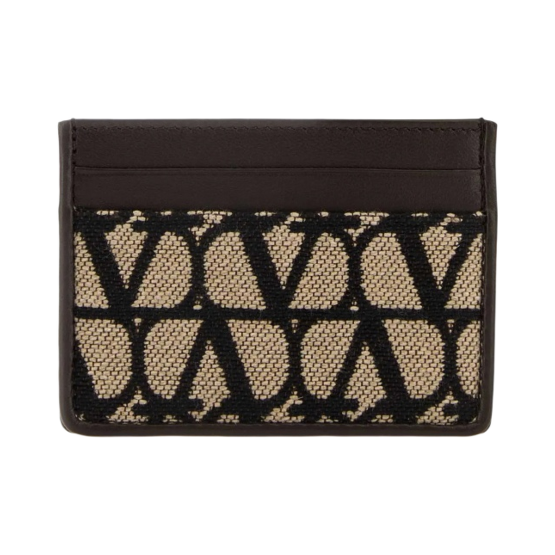 발렌티노 트왈 아이코노그래피 레더 디테일 카드 홀더 멀티컬러(Valentino Toile Iconographe Card Holder with Leather Details Multicolor) - 1