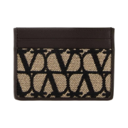 Valentino Toile Iconographe Card Holder with Leather Details Multicolor