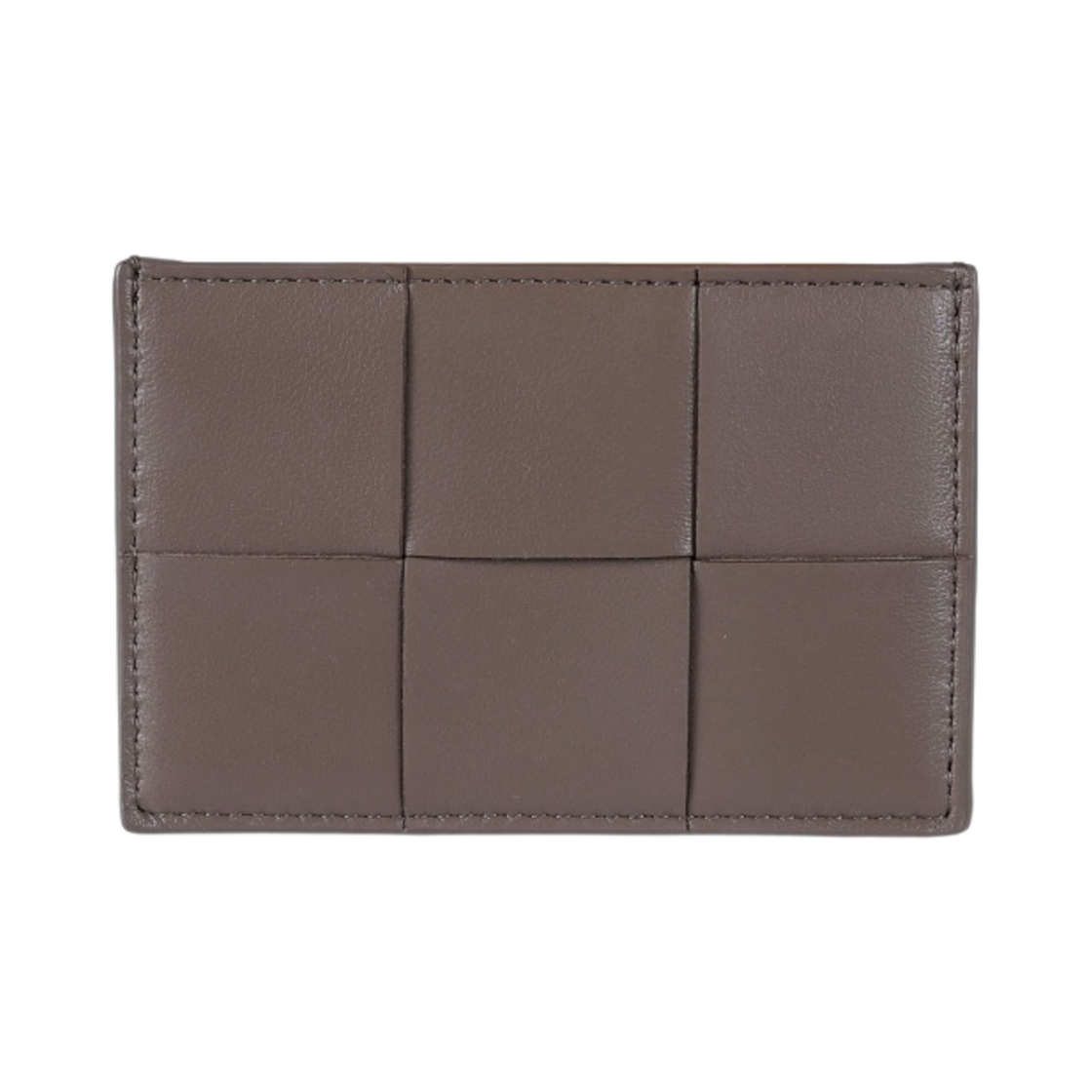 보테가 베네타 레더 카드 케이스 토프 그레이(Bottega Veneta Leather Credit Card Case Taupe Grey) - 1