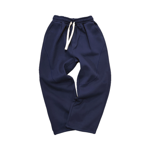 UMCCM112NV Undermycar Mu.112 Original Logo Curve Line Stitch Bonded Sweat Pants Navy