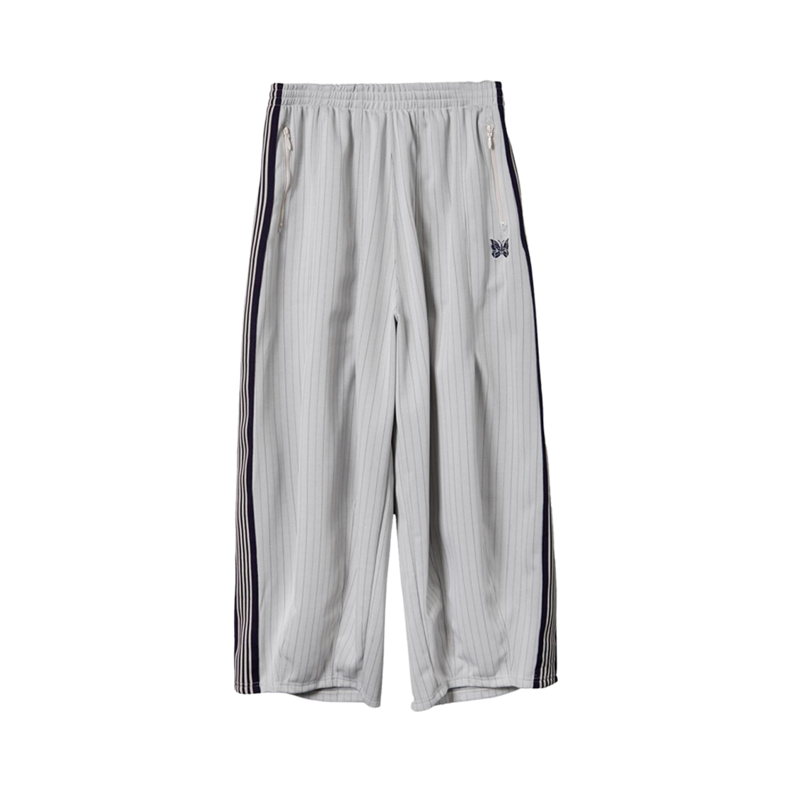 니들스 x 스튜디오스 H.D. 트랙 팬츠 폴리 Jq 브레이딩 그레이 베이지(Needles x Studious H.D. Track Pants Poly Jq Braiding Grey Beige) - 1
