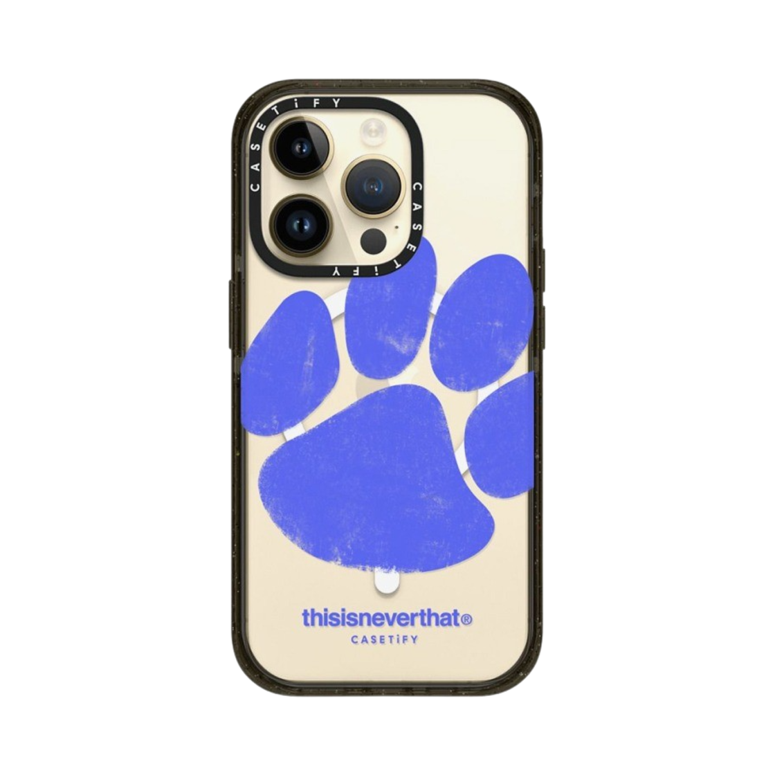케이스티파이 x 디스이즈네버댓 아이폰 포우 맥세이프 임팩트 케이스 클리어 블랙(Casetify x Thisisneverthat iPhone Paw Magsafe Impact Case Clear Black) - 4