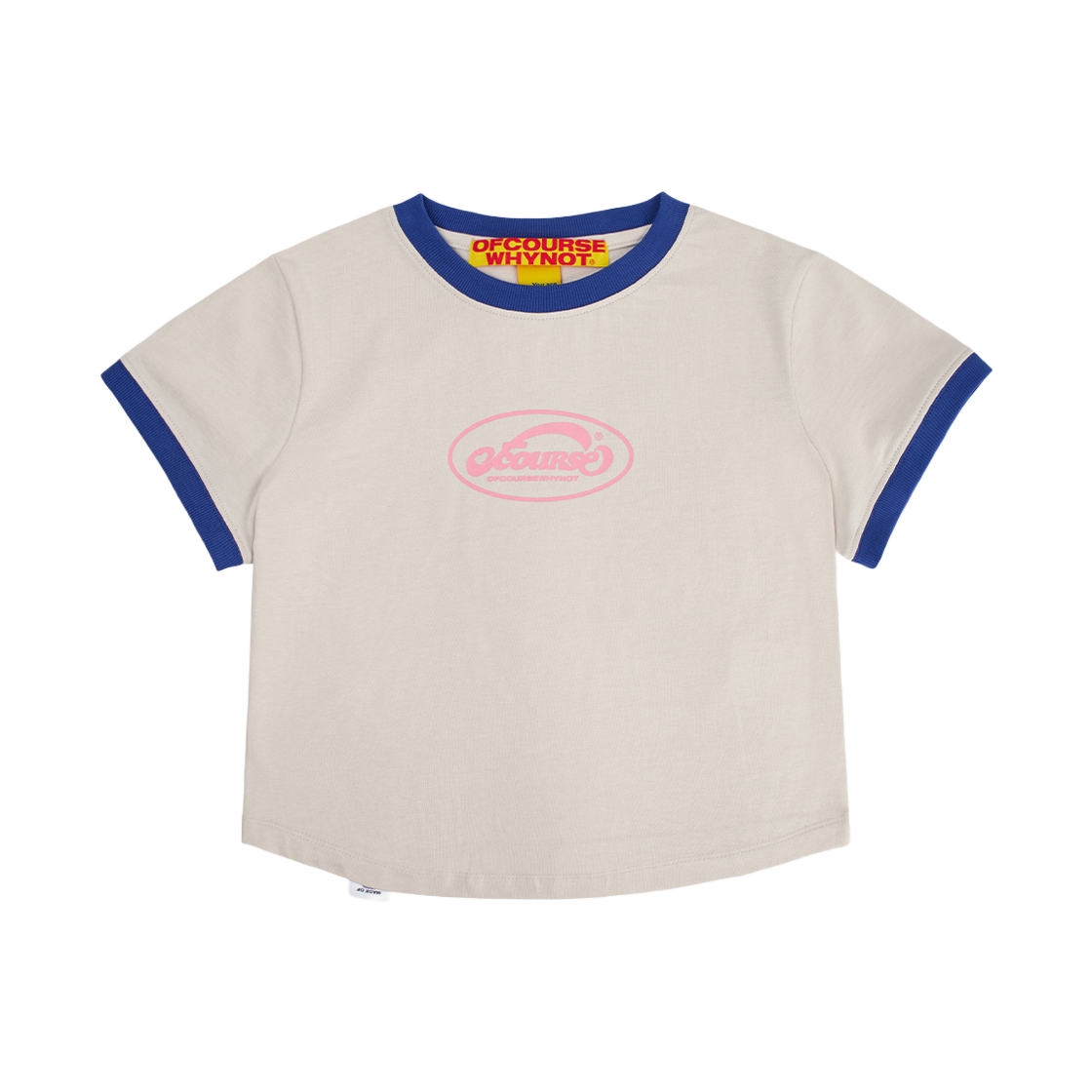 오브콜스와이낫 유어 스탠다드 코튼 크롭드 탑 그레이(ofcoursewhynot Your Standard Ct Cropped Top Grey)