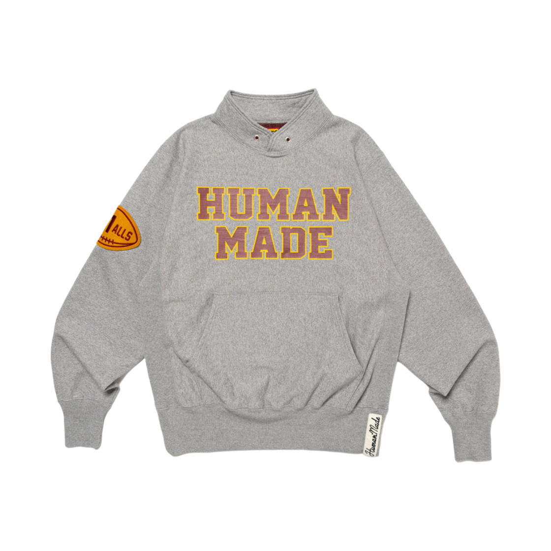 휴먼 메이드 스탠드 칼라 스웨트셔츠 그레이(Human Made Stand Collar Sweatshirt Gray) - 1
