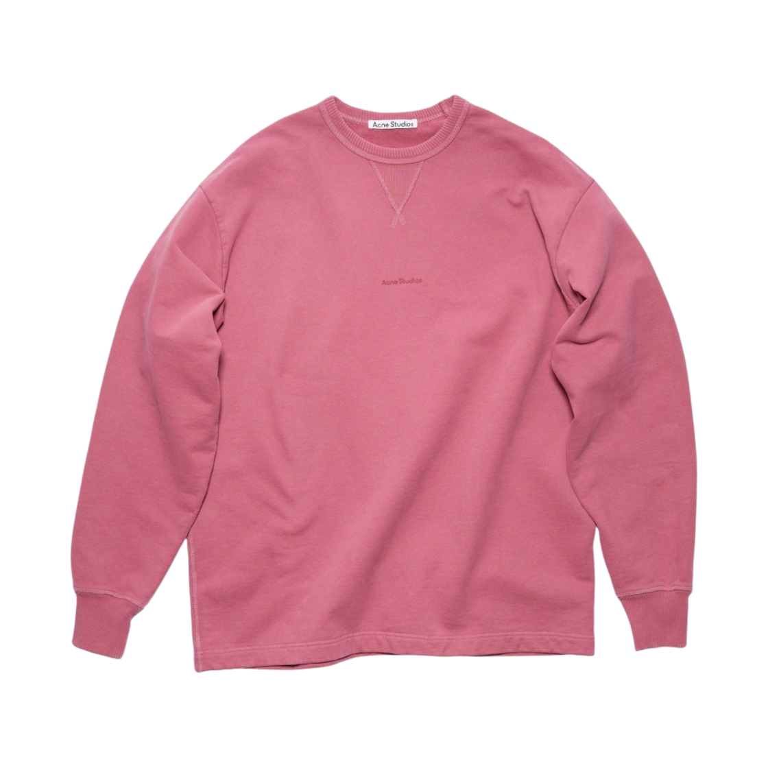 아크네 스튜디오 스탬프 로고 스웨트셔츠 올드 핑크(Acne Studios Stamp Logo Sweatshirt Old Pink) - 1