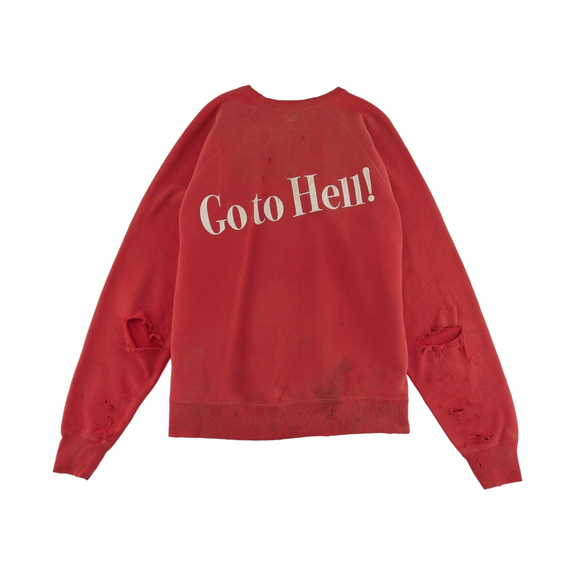 세인트 마이클 엔조이 헬 래글런 스웨트셔츠 레드 - 21AW(Saint Mxxxxxx Enjoy Hell Raglan Sweatshirt Red - 21AW) - 2